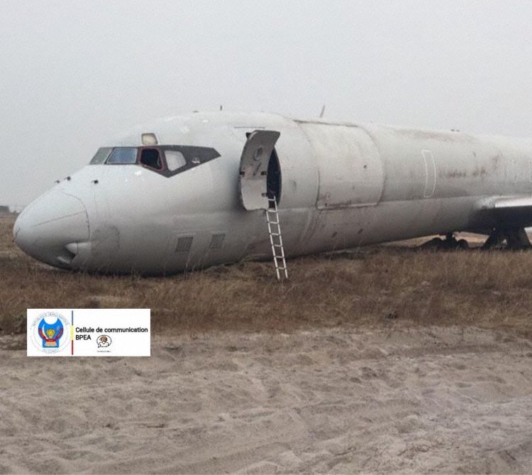 The aircraft off the runway (Photo: BPEA)