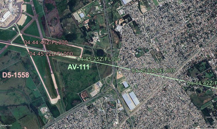 Map and trajectories (Graphics: AVH/Google Earth)