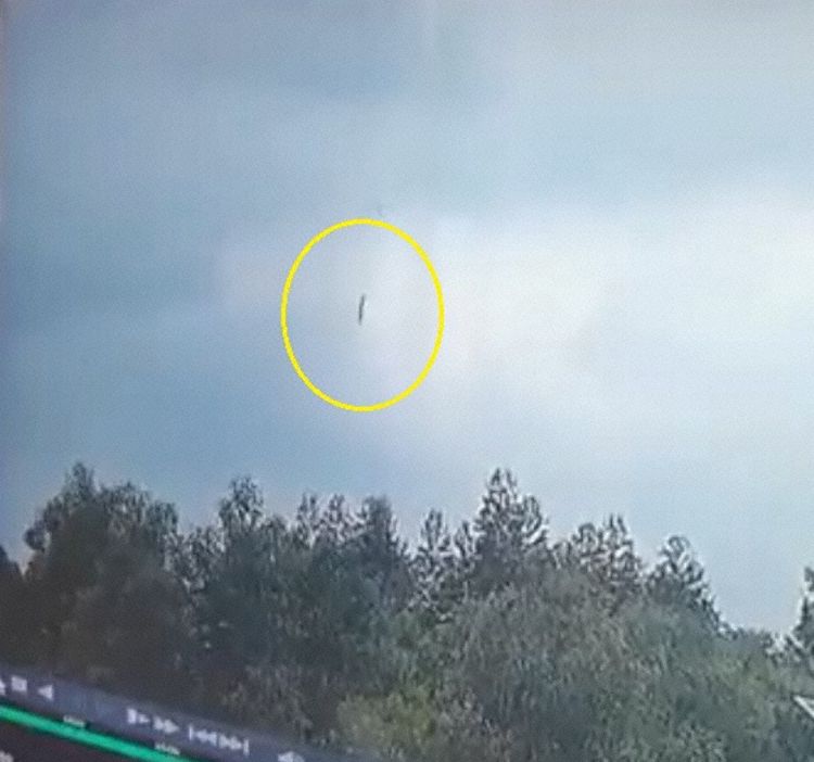Still image out of Chinese CCTV coverage