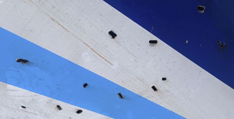 Penetration damage to the aircraft (Photos: AAIID)