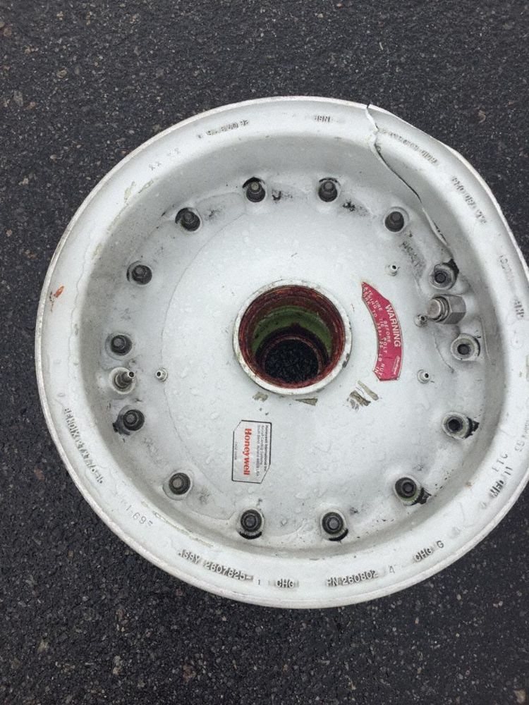 The nose wheels distributed across runway