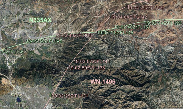 Map and trajectories (Graphics: AVH/Google Earth)