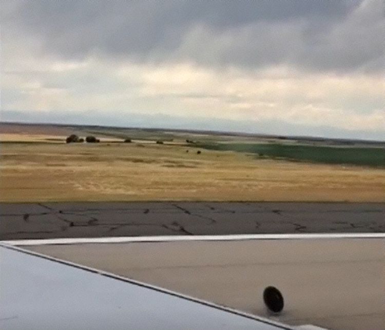 A wheel separating during the takeoff run