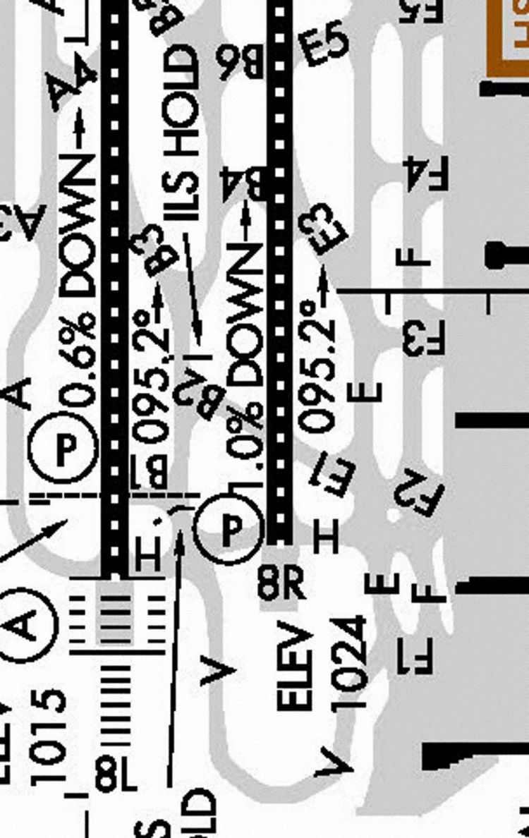 Excerpt of Aerodrome Chart (Graphics: FAA)