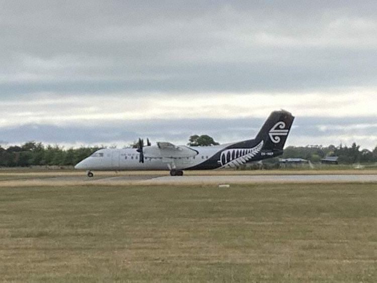The aircraft after coming to a stop (Photo: Hayden Brown)