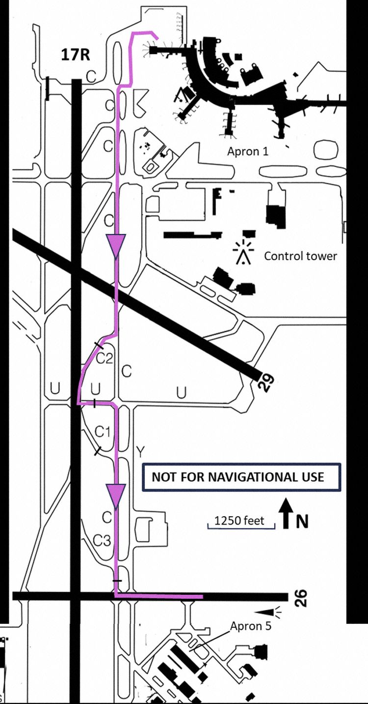 The path of the tugs (Graphics: TSB)