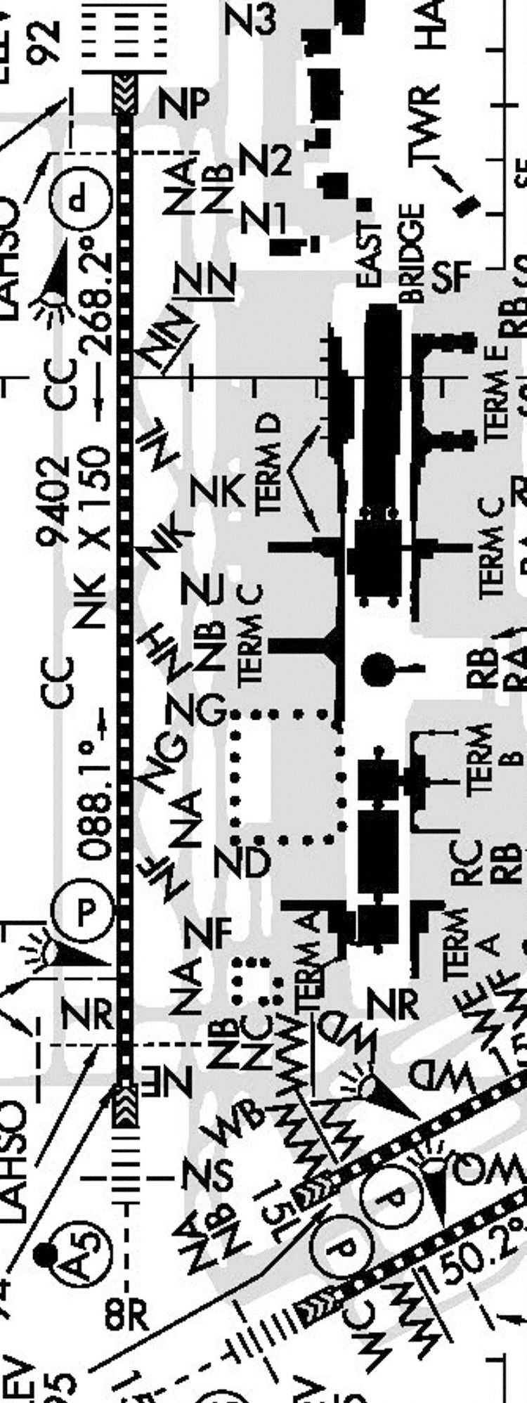 Excerpt of Aerodrome Chart (Graphics: FAA)