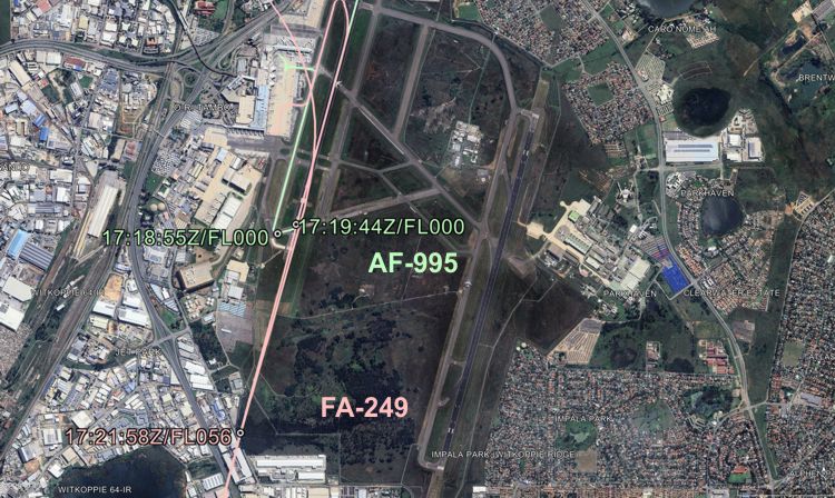 Detail Map and Trajectories (Graphics: AVH/Google Earth)