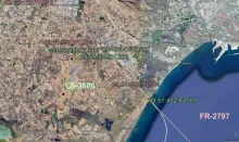 Map and trajectories (Graphics: AVH/Google Earth)