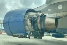 Incident: Delta A333 at Sao Paulo on Mar 29th 2026, engine failure starts fire on ground