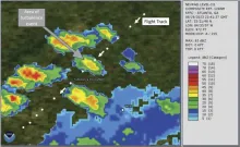 Figure 1 - Weather Radar Image (Graphics: NTSB)