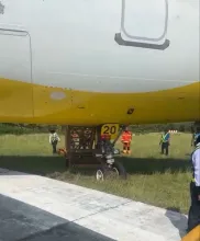 Incident: Cebu Pacific A21N at Butuan on Aug 9th 2026, runway excursion during line up
