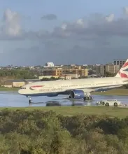 Incident: British Airways B772 at Grenada on Sep 28th 2025, disabled on the runway